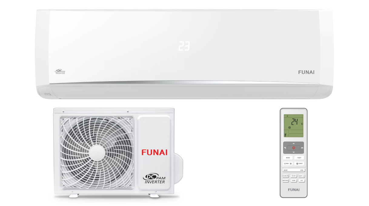 

Кондиционер FUNAI Sensei DC-Inverter RACI-SN35HP.D03/S/RACI-SN35HP.D03/U Сплит-система, Белый, RACI-SN35HP.D03/S/RACI-SN35HP.D03/U