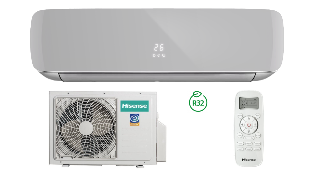 

Кондиционер Hisense CRYSTAL SILVER DC Inverter AS-09UW4RYDTG05G(S)/AS-09UW4RYDTG05W(S) Сплит-система, Серебристый, AS-09UW4RYDTG05G(S)/AS-09UW4RYDTG05W(S)