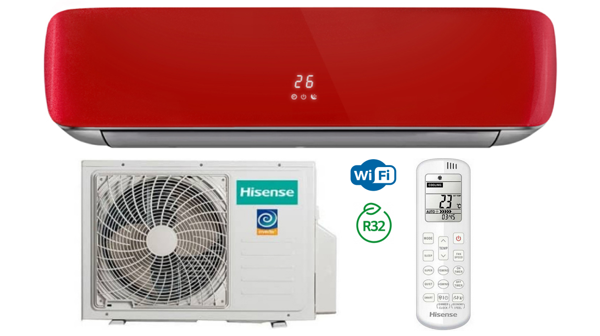 

Кондиционер Hisense RED CRYSTAL Super DC Inverter AS-13UW4RVETG00G(R)/AS-13UW4RVETG00W(R) Сплит-система, Красный, AS-13UW4RVETG00G(R)/AS-13UW4RVETG00W(R)