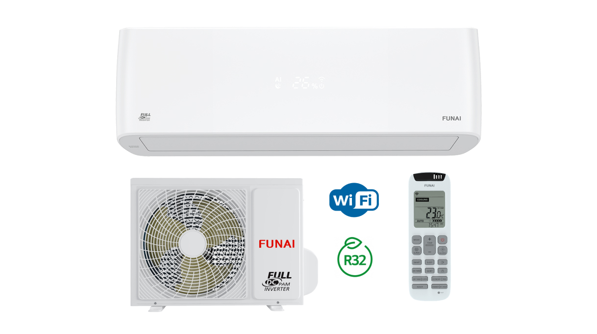 

Тепловой насос FUNAI EMPEROR DC Inverter RACI-EM25HP.D03/S/RACI-EM25HP.D03/U, Белый, RACI-EM25HP.D03/S/RACI-EM25HP.D03/U